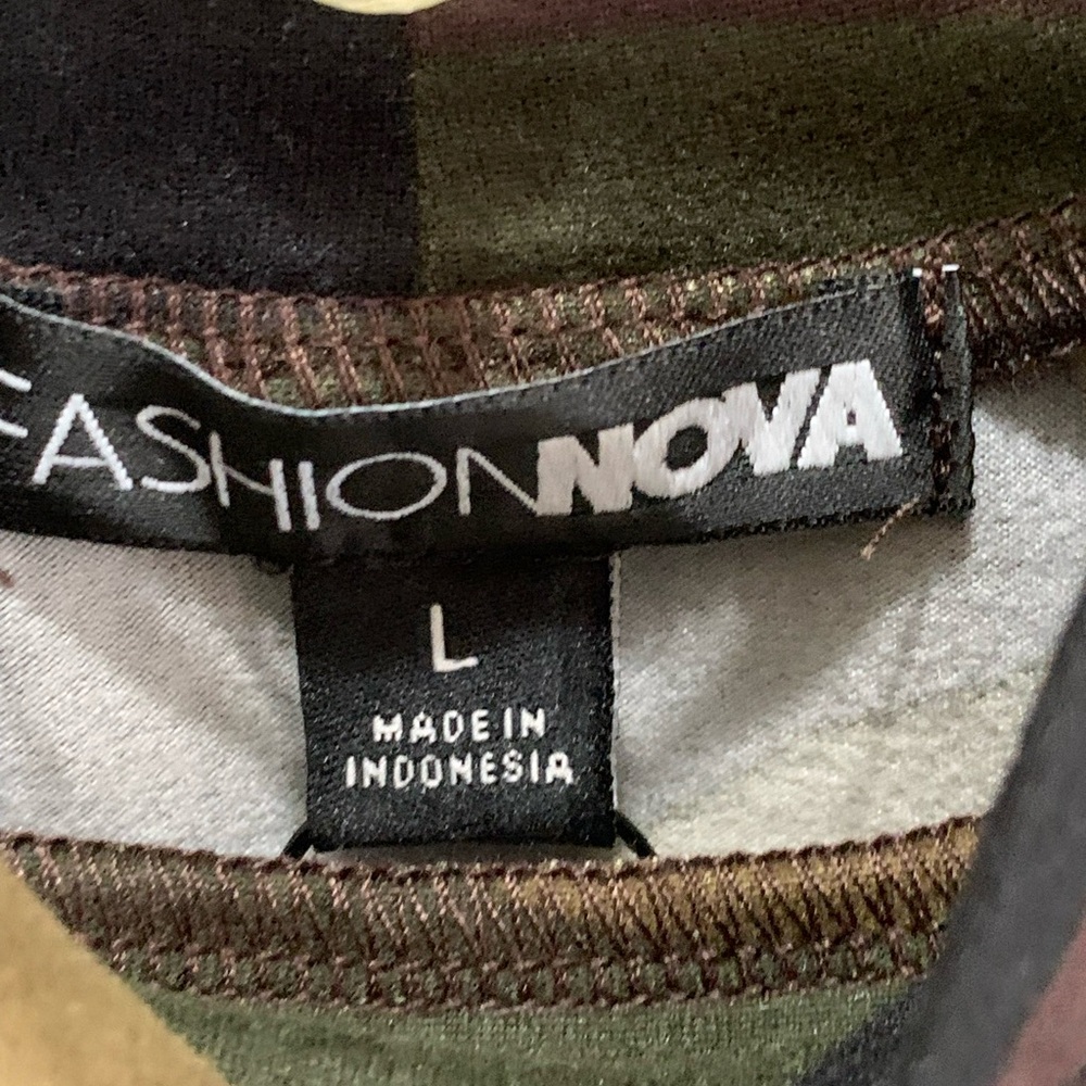 Fashion Nova Camo Print Bodysuit New with Tags - Picture 6 of 6